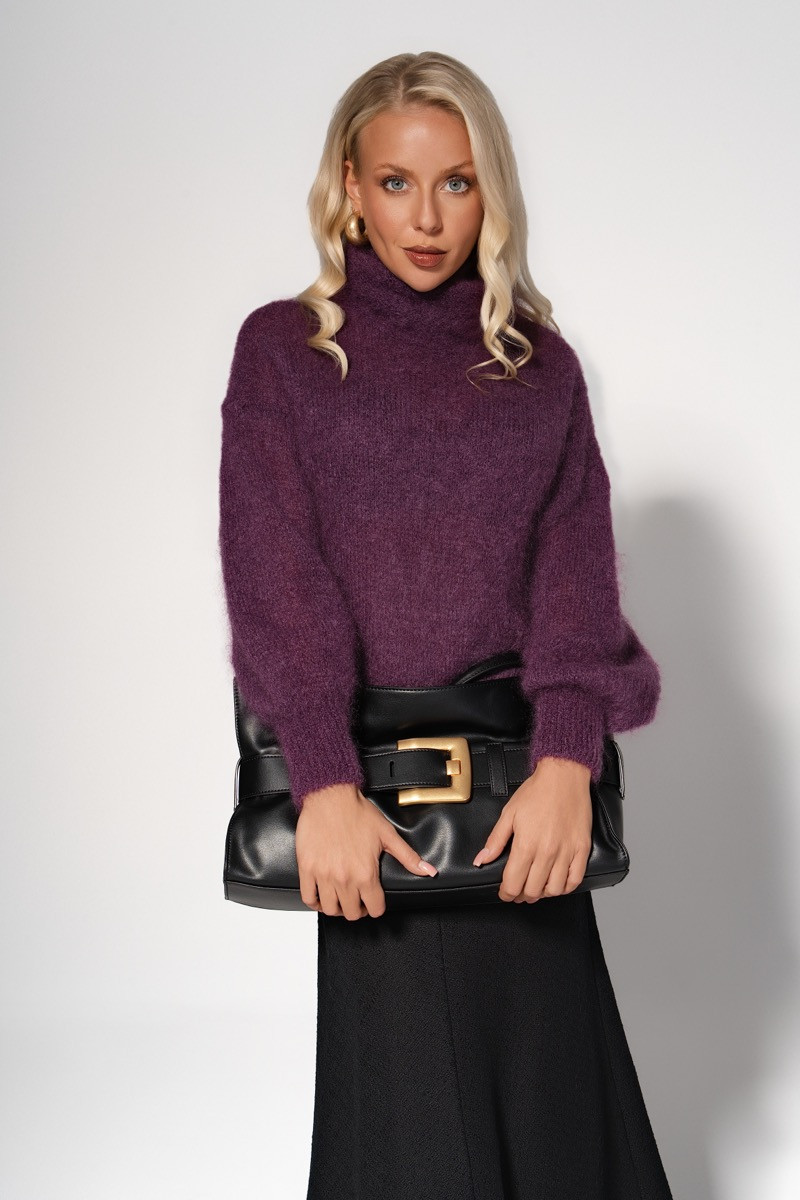 Пуловер soft blueberry