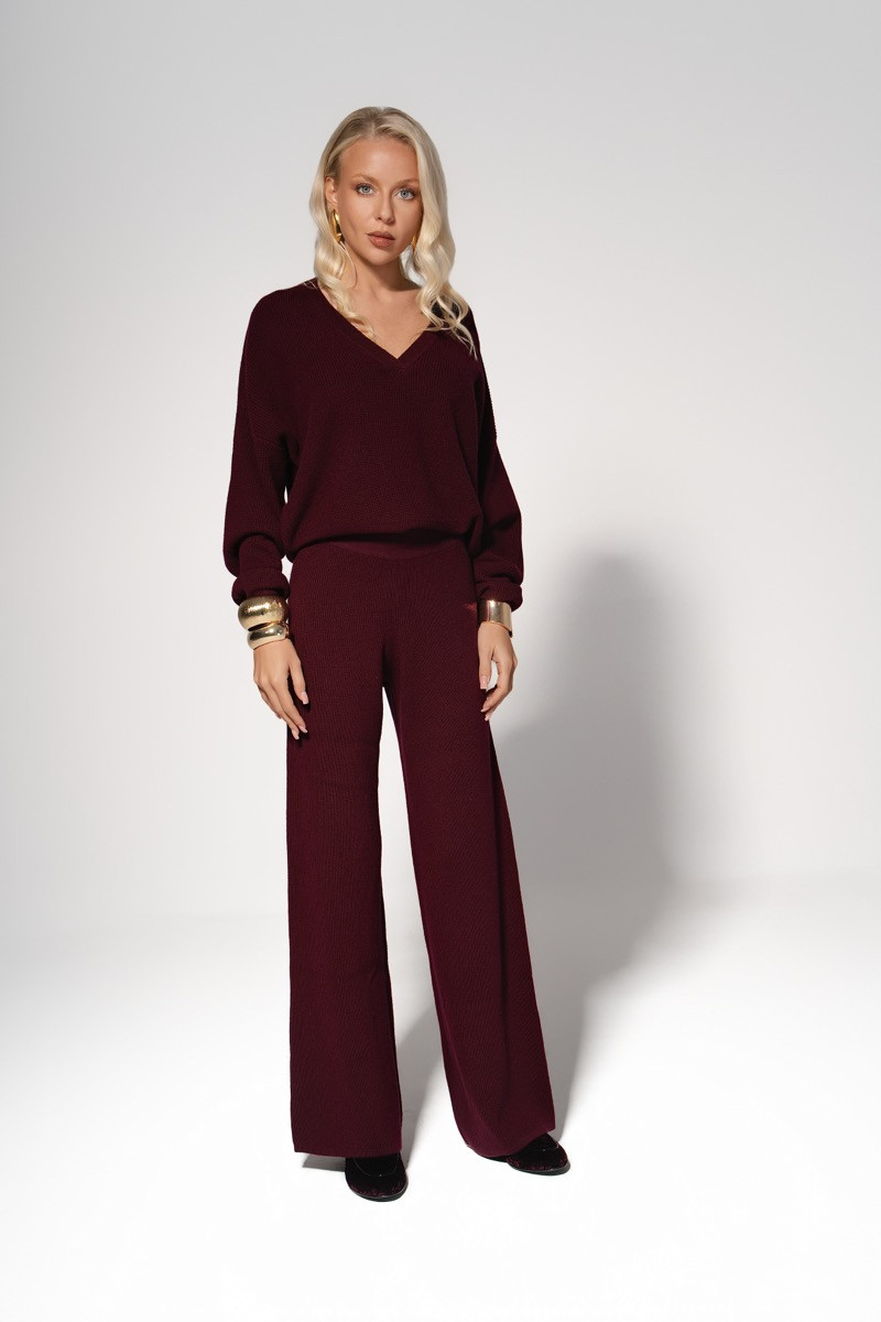 Комплект burgundy fine knit