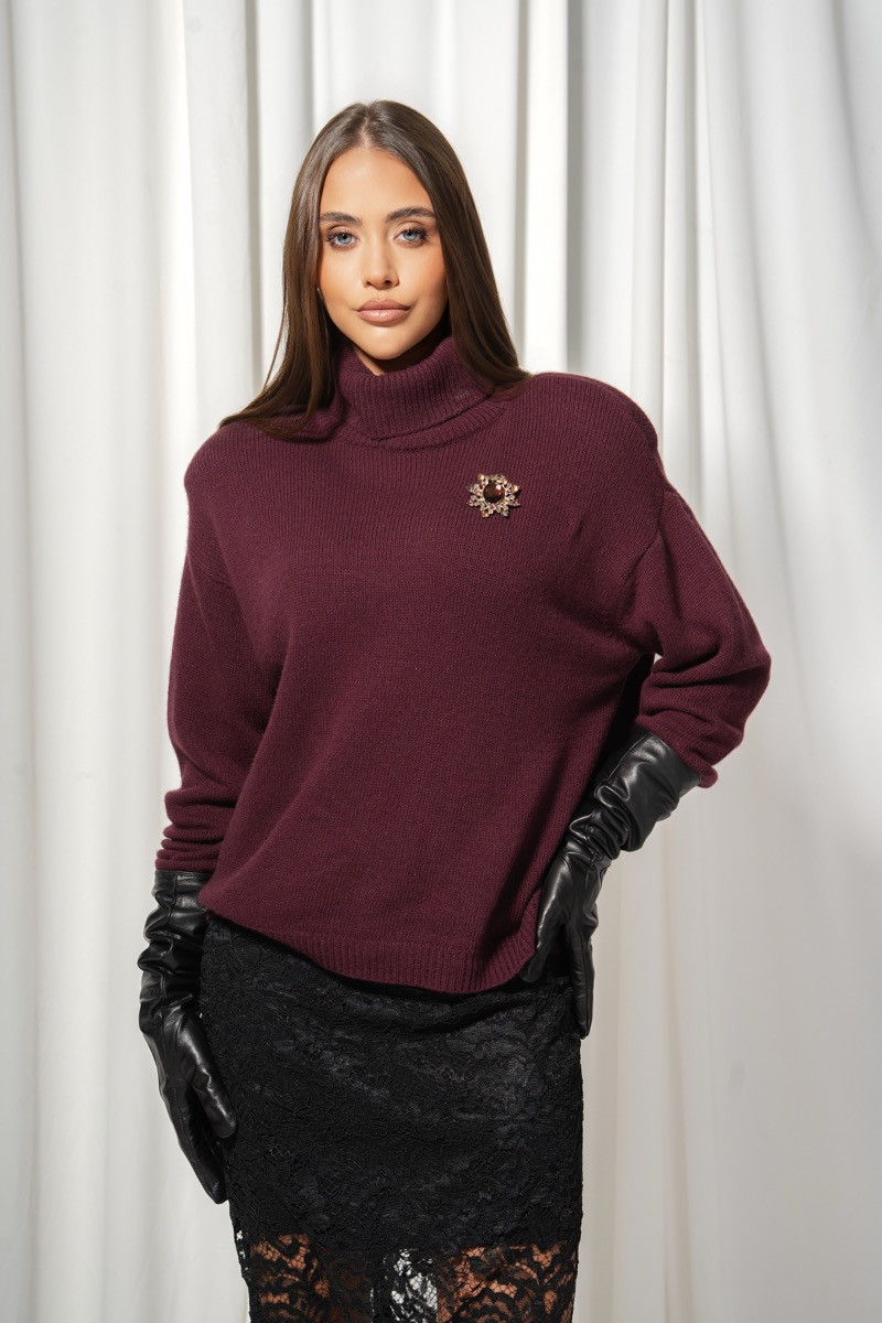 Пуловер burgundy power